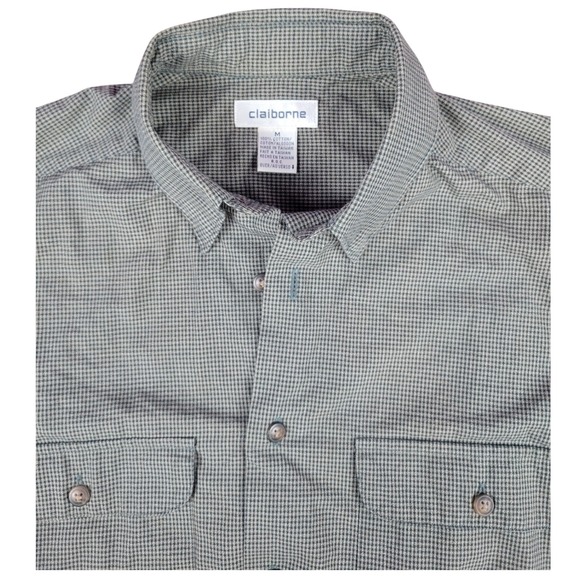 Claiborne Other - Claiborne Mens Button Up Shirt Long Sleeve Checkered Casual‎ Medium